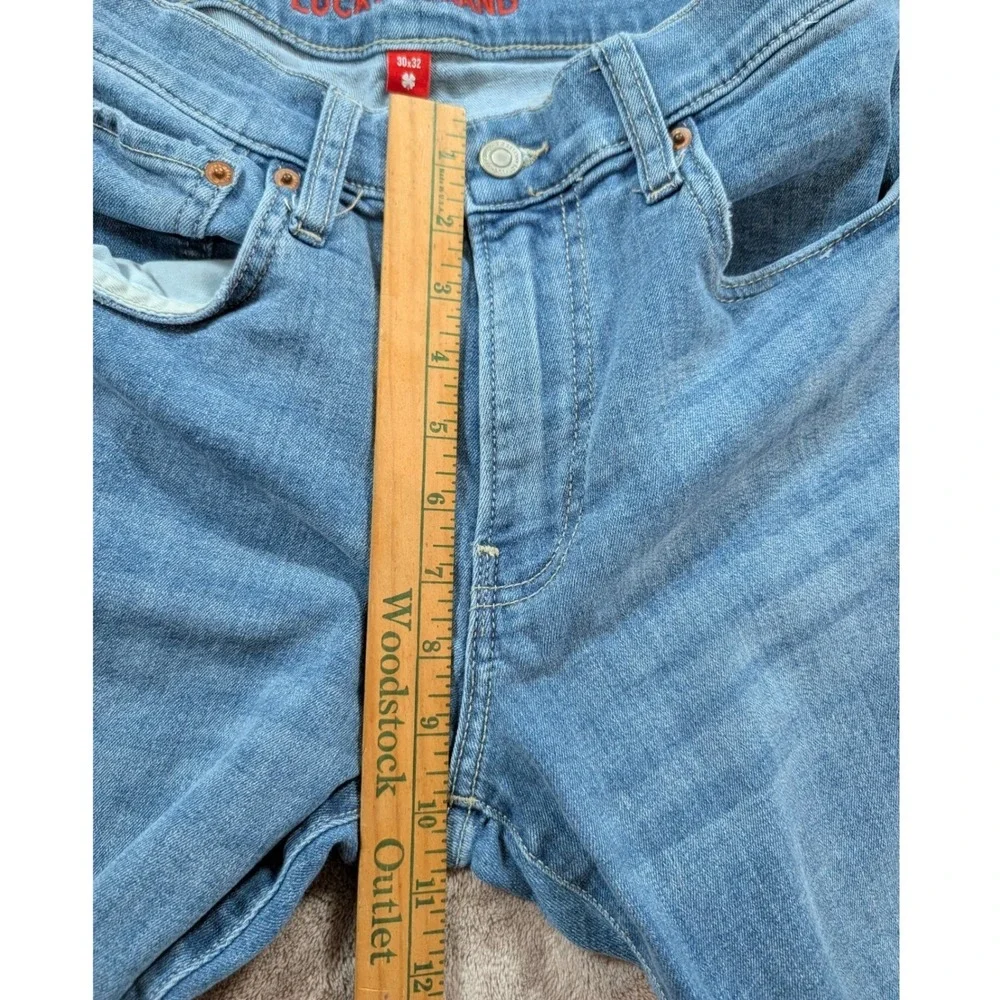 Lucky Brand Mens Straight Leg Jeans Medium Wash Blue Denim 30x32 RN80318